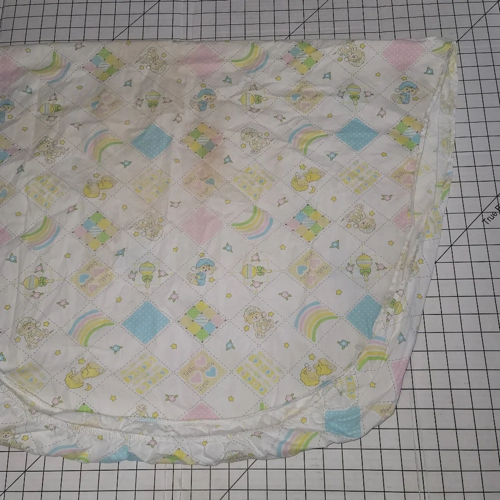 Vintage Teddy Beddy Bear‎ Crib Sheet - Preloved